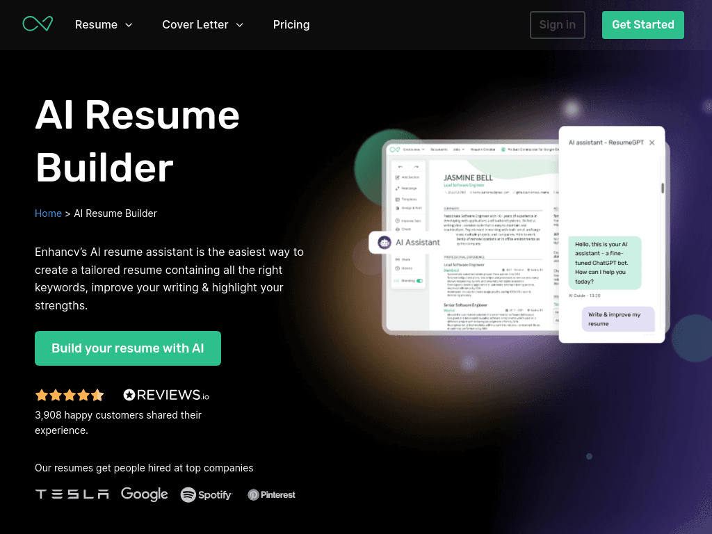 AI Resume Builder screenshot