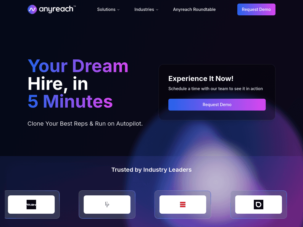 Anyreach AI-CX Platform screenshot