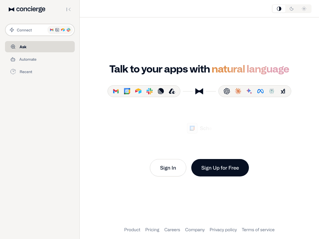 Ask Concierge screenshot