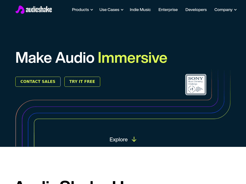 AudioShake screenshot