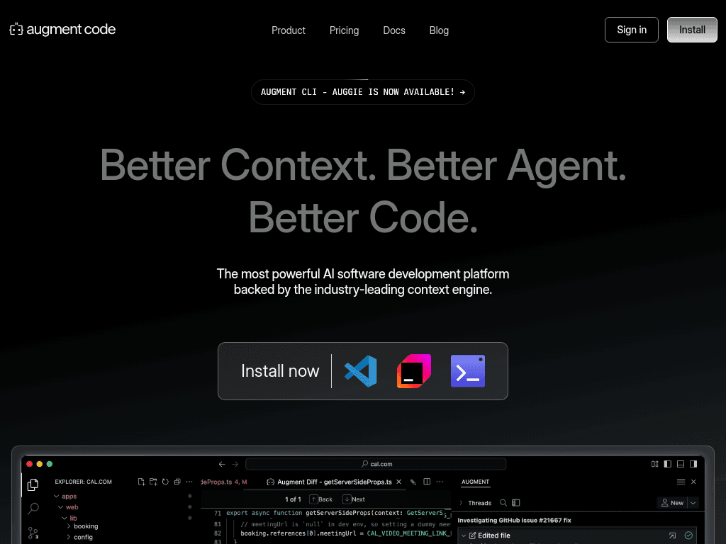 AugmentCode screenshot