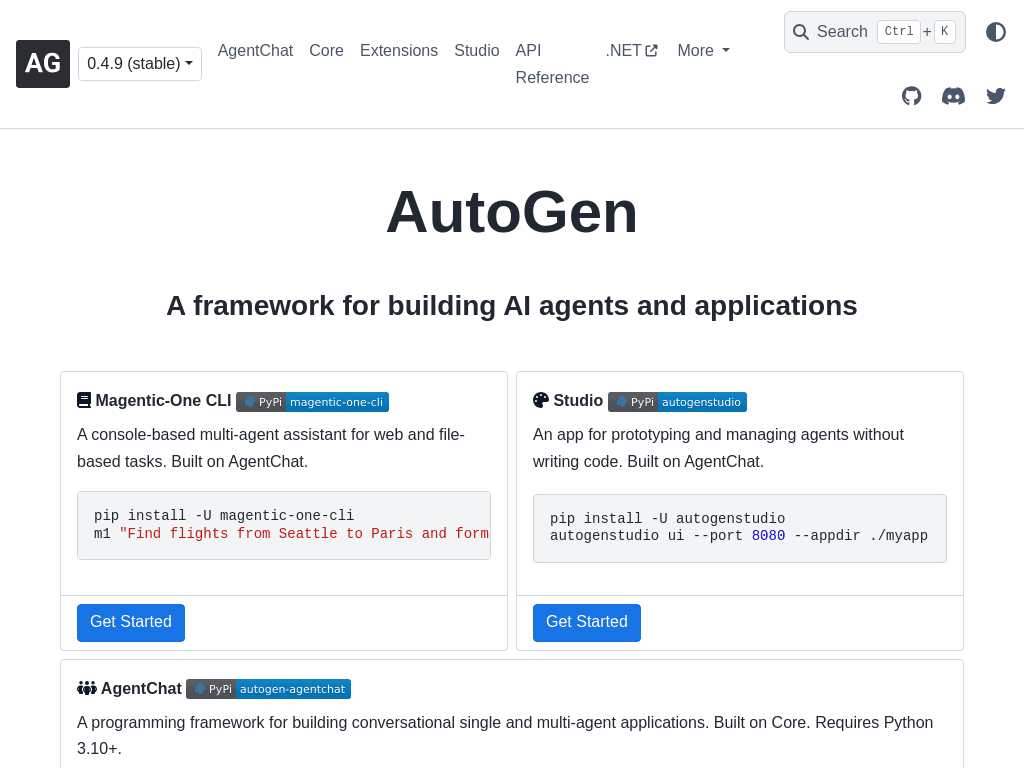 AutoGen screenshot