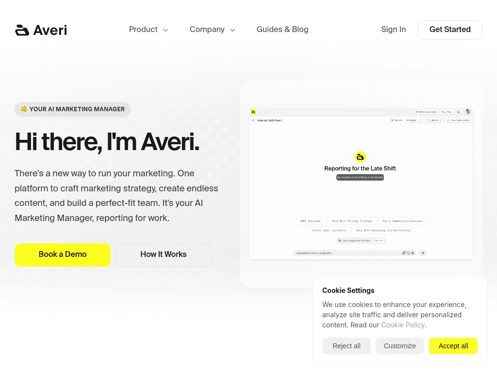 Averi screenshot