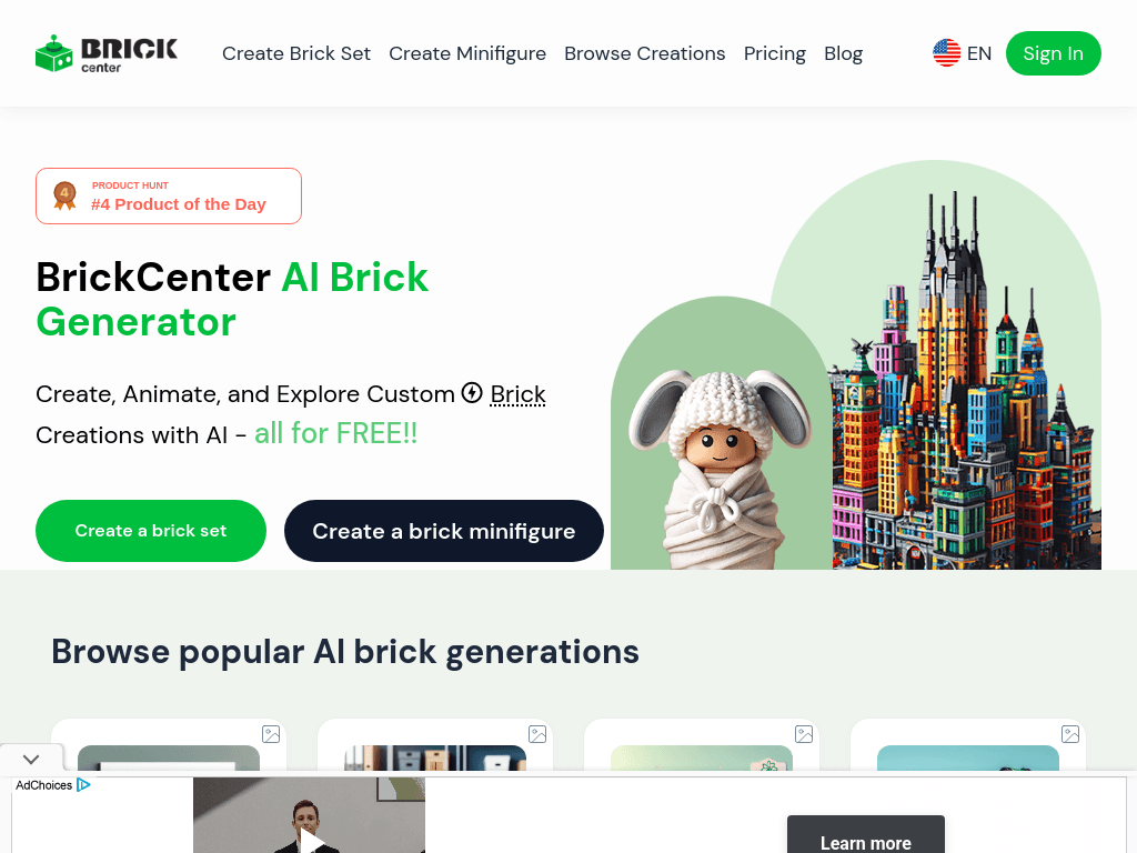 BrickCenter screenshot