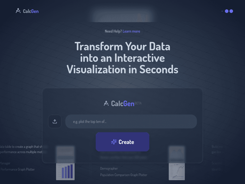 CalcGen screenshot