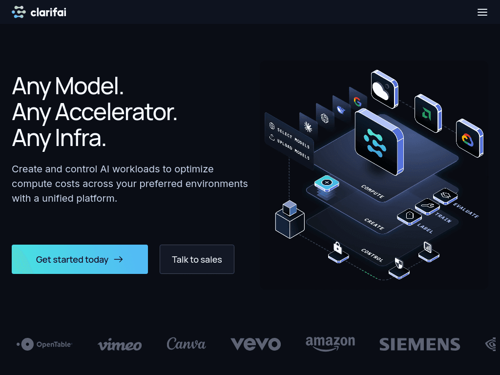 Clarifai screenshot