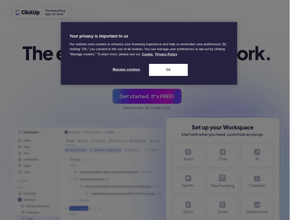 ClickUp screenshot
