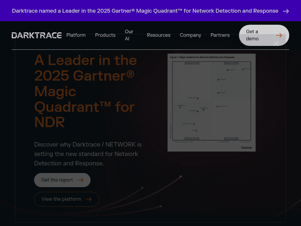 Darktrace screenshot