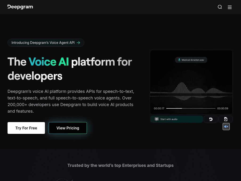 Deepgram screenshot