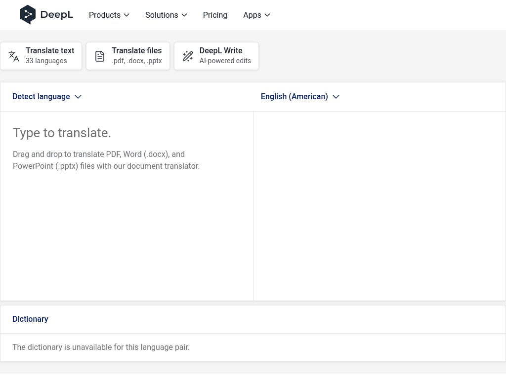 DeepL screenshot