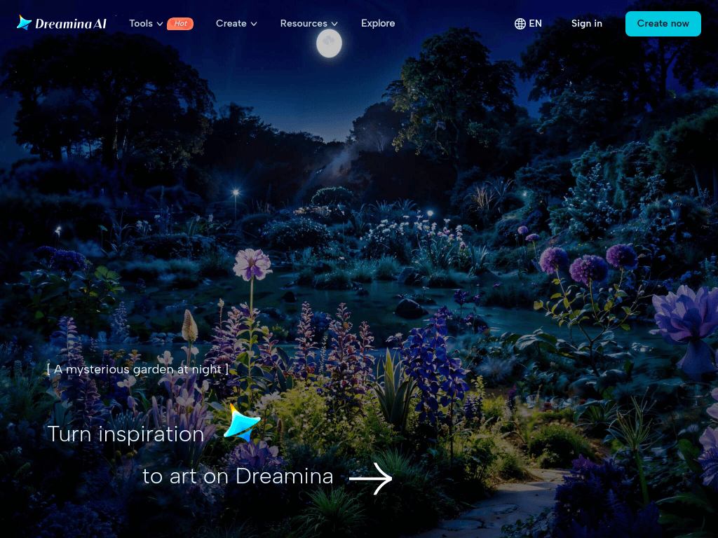 Dreamina screenshot