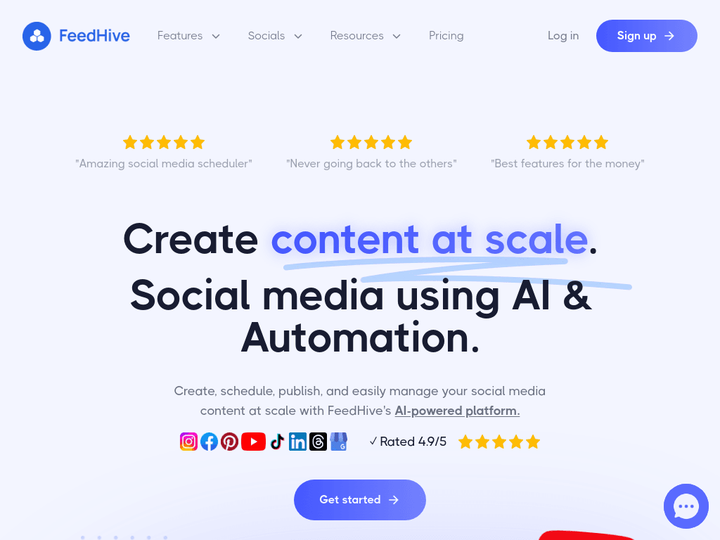 Feedhive screenshot