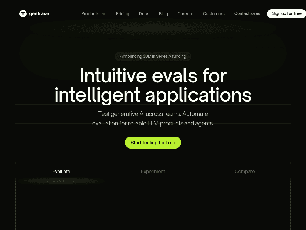 Gentrace screenshot