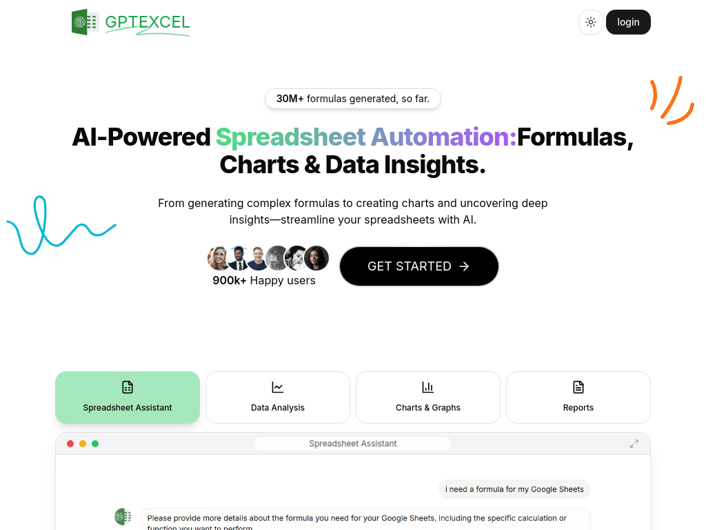 GPTExcel screenshot