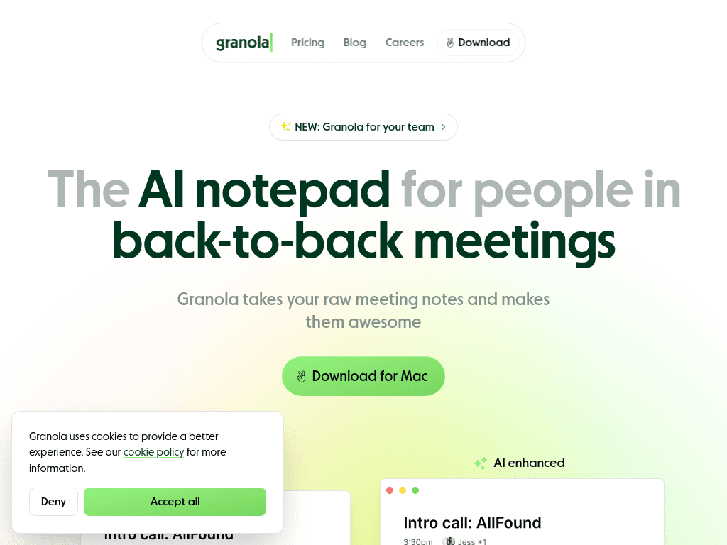 Granola.ai screenshot