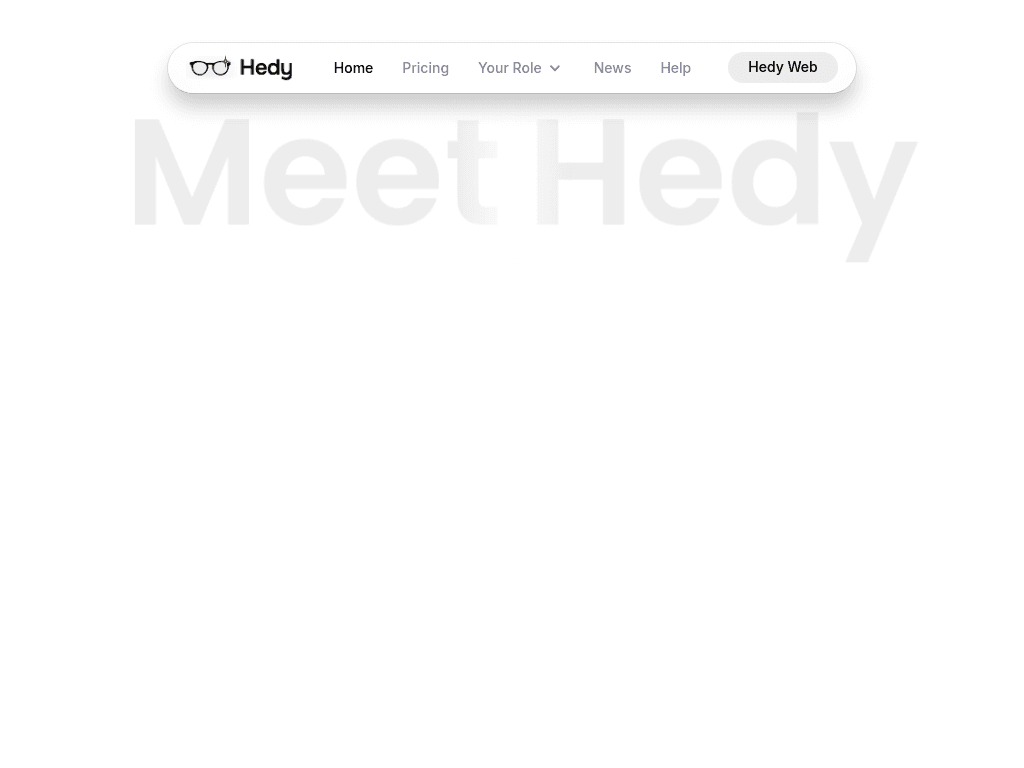 Hedy AI screenshot