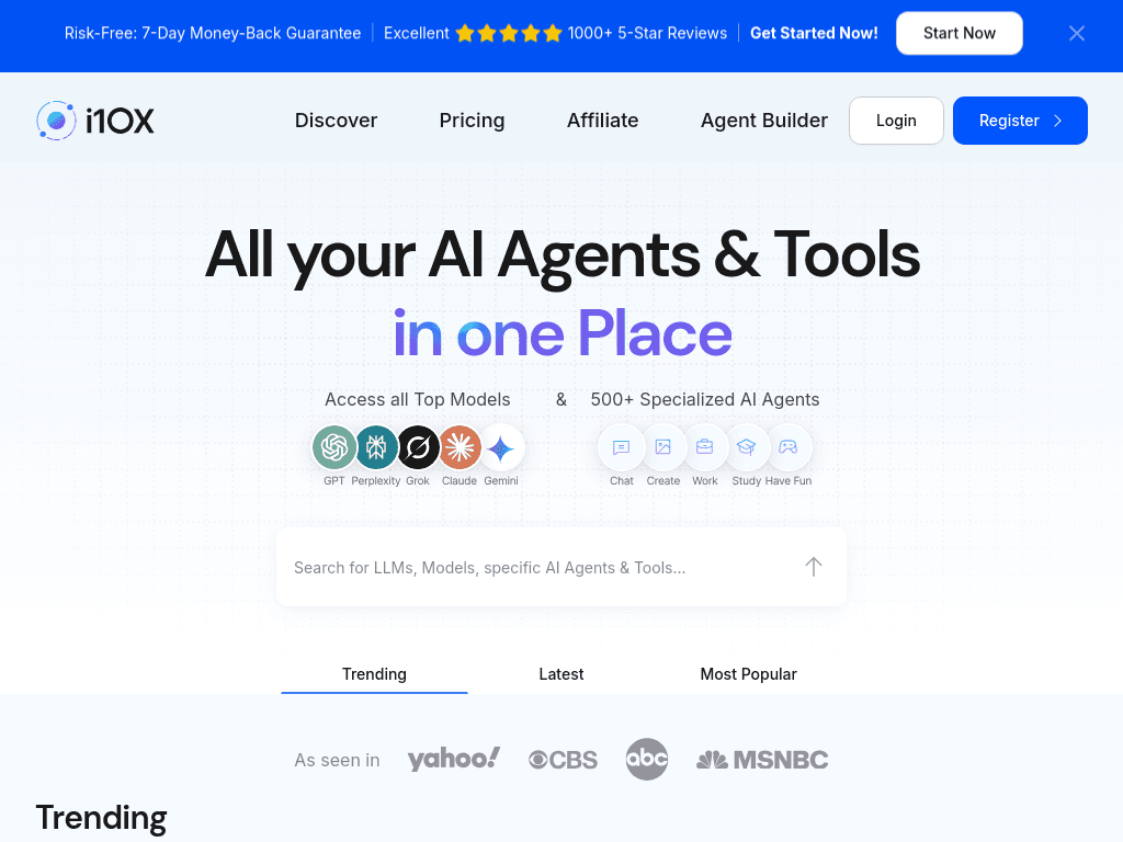 i10x.ai screenshot