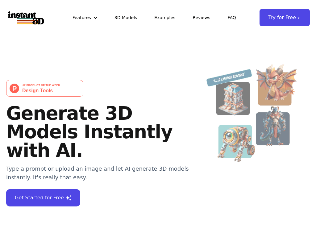 Instant3D screenshot