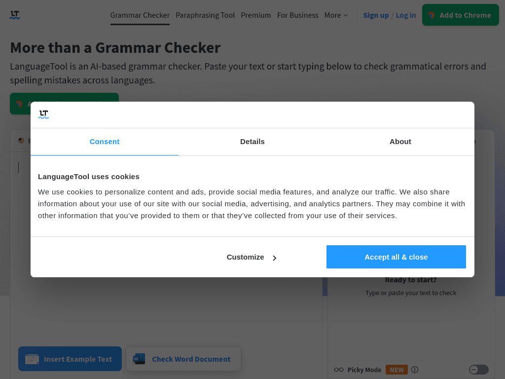 LanguageTool screenshot