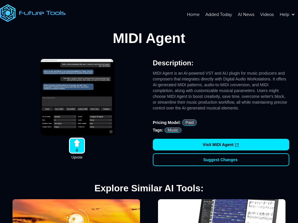 MIDI Agent screenshot