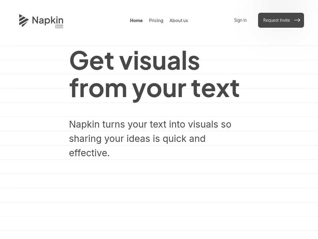 Napkin screenshot