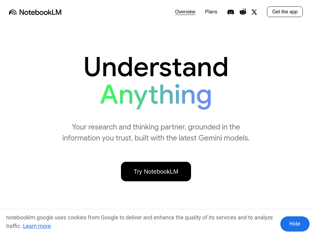 NotebookLM screenshot