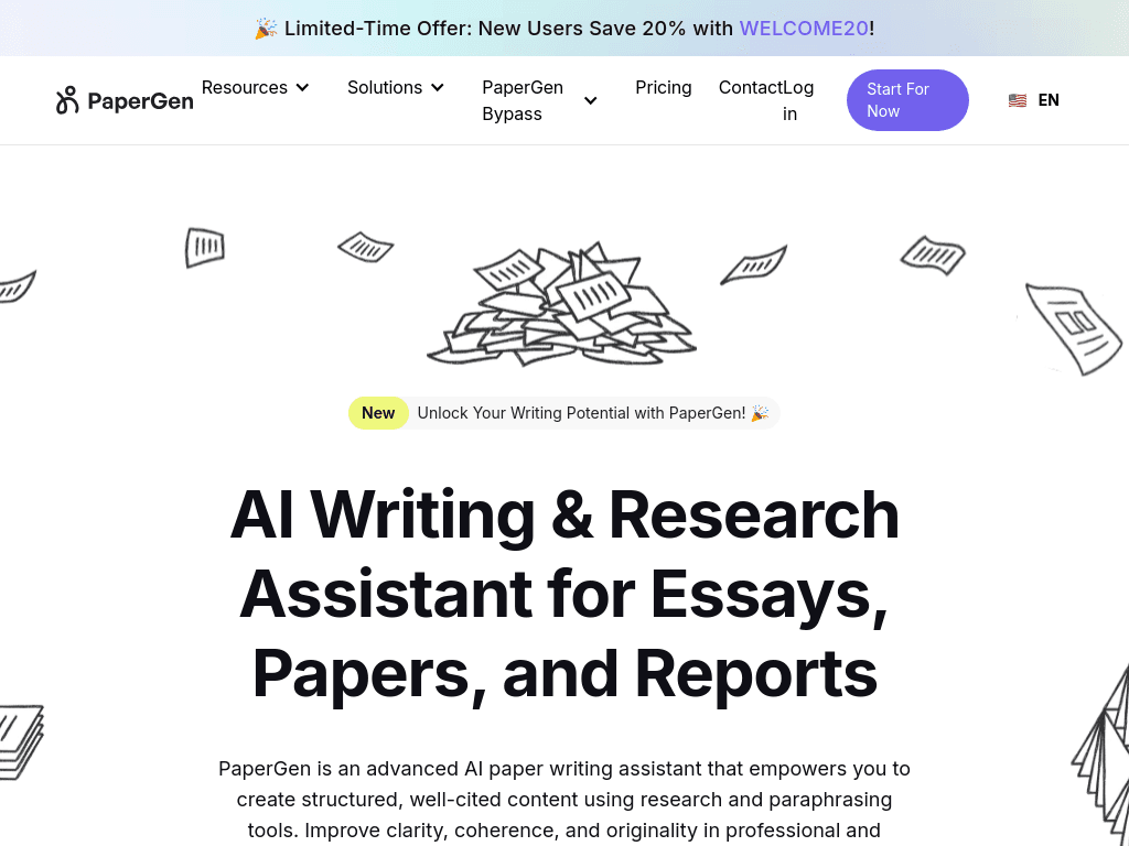 PaperGen AI screenshot