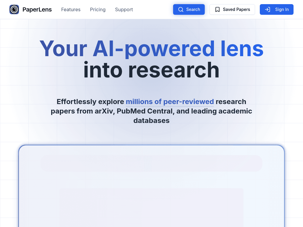 PaperLens screenshot