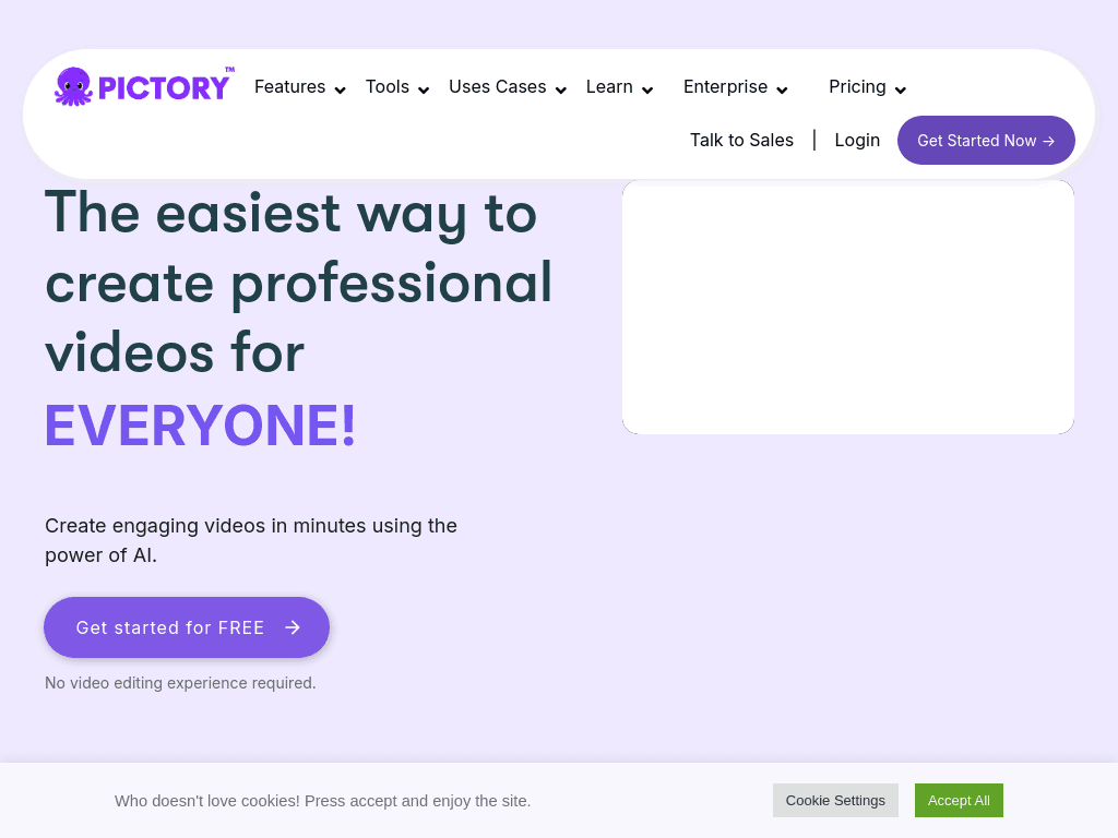 Pictory screenshot