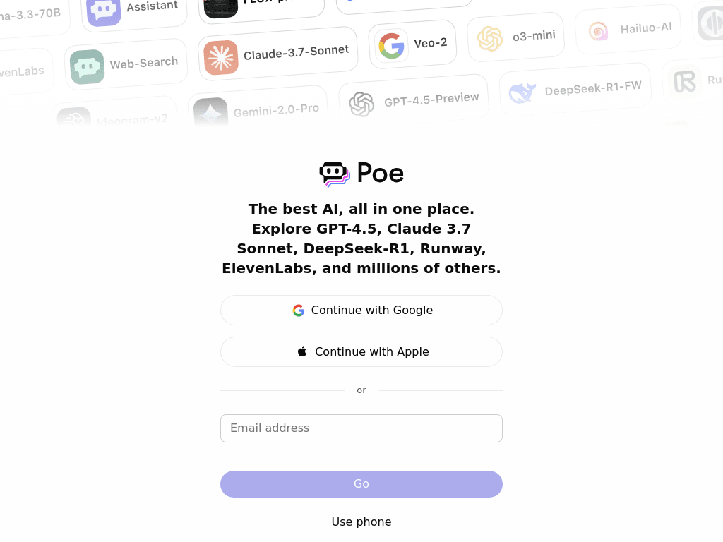 Poe screenshot