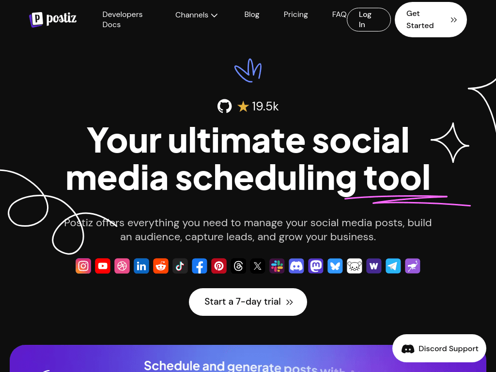 Postiz screenshot
