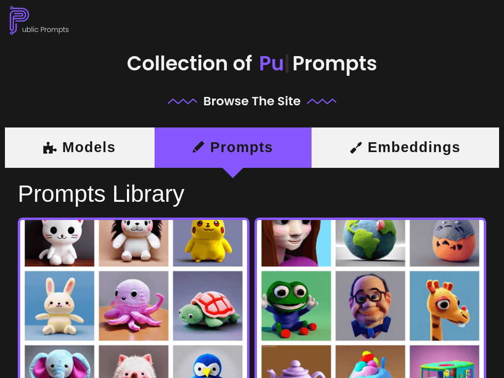 Public Prompts screenshot