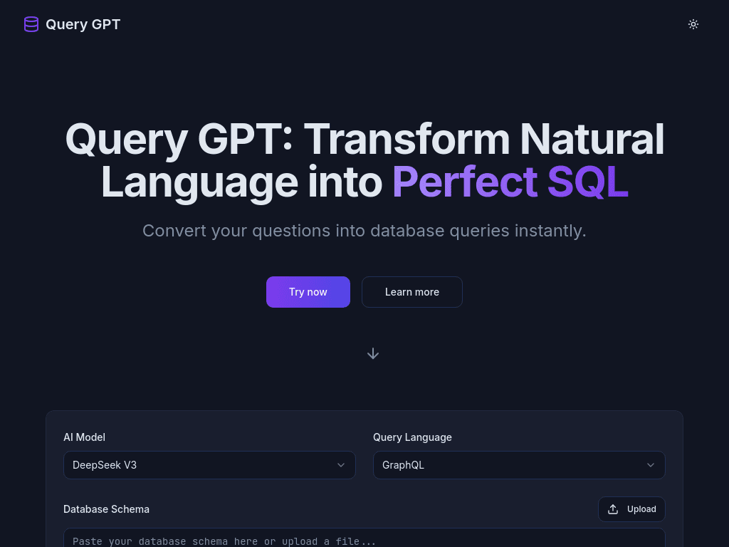 Query GPT screenshot
