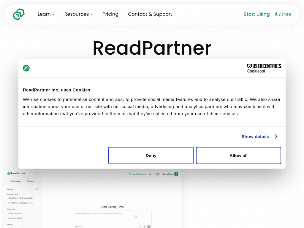 ReadPartner screenshot