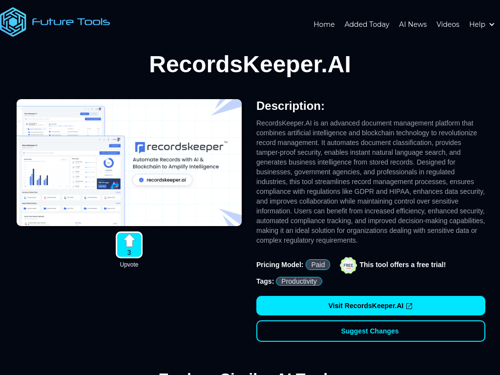 RecordsKeeper AI screenshot