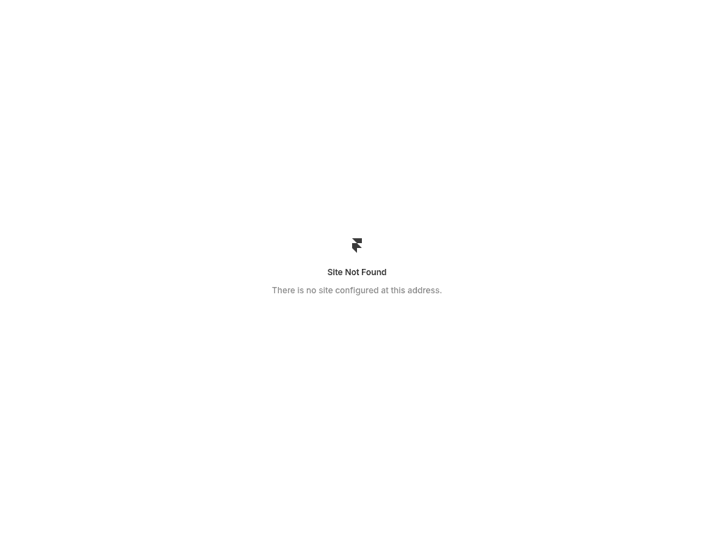 Site Not Found screenshot