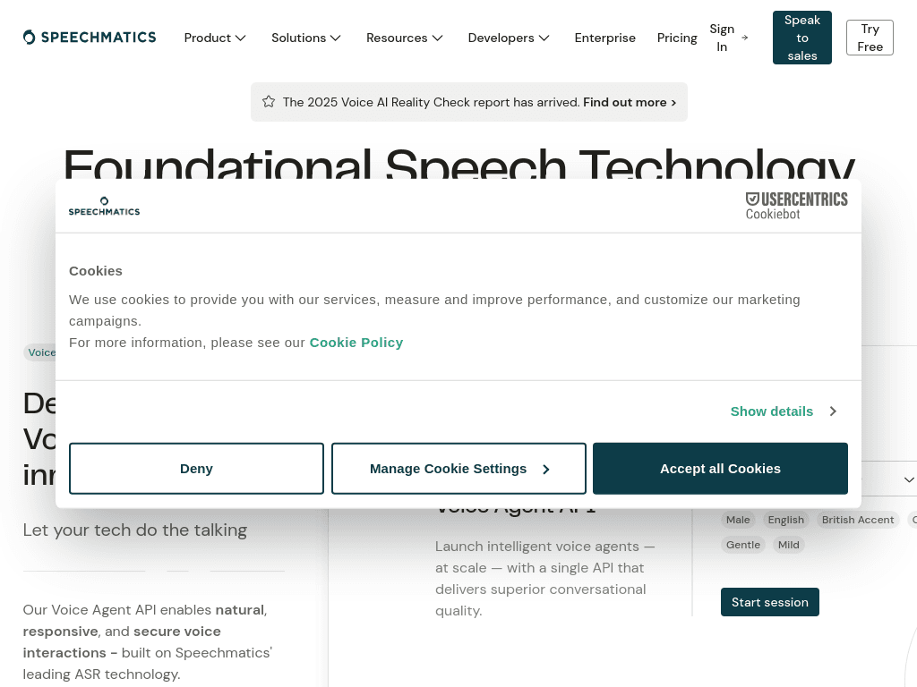Speechmatics screenshot