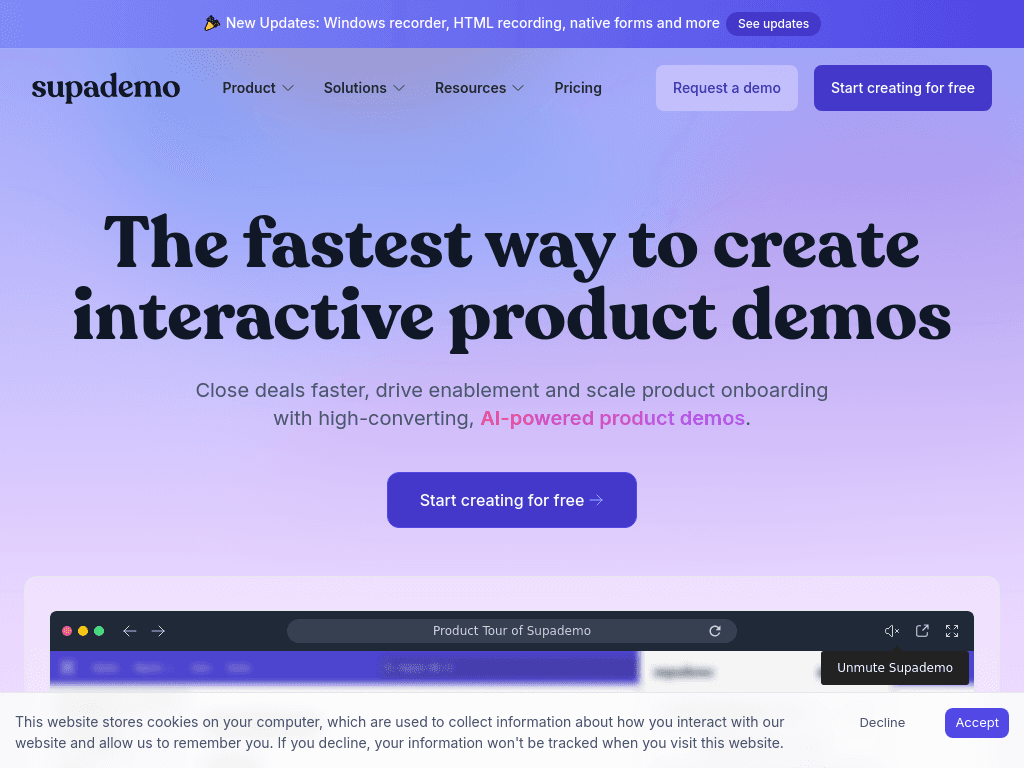 Supademo screenshot