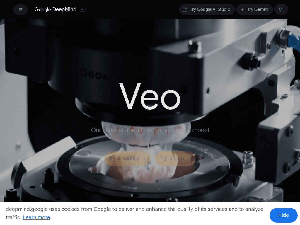 Veo by DeepMind screenshot