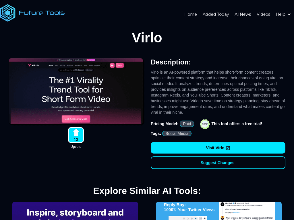 Virlo screenshot