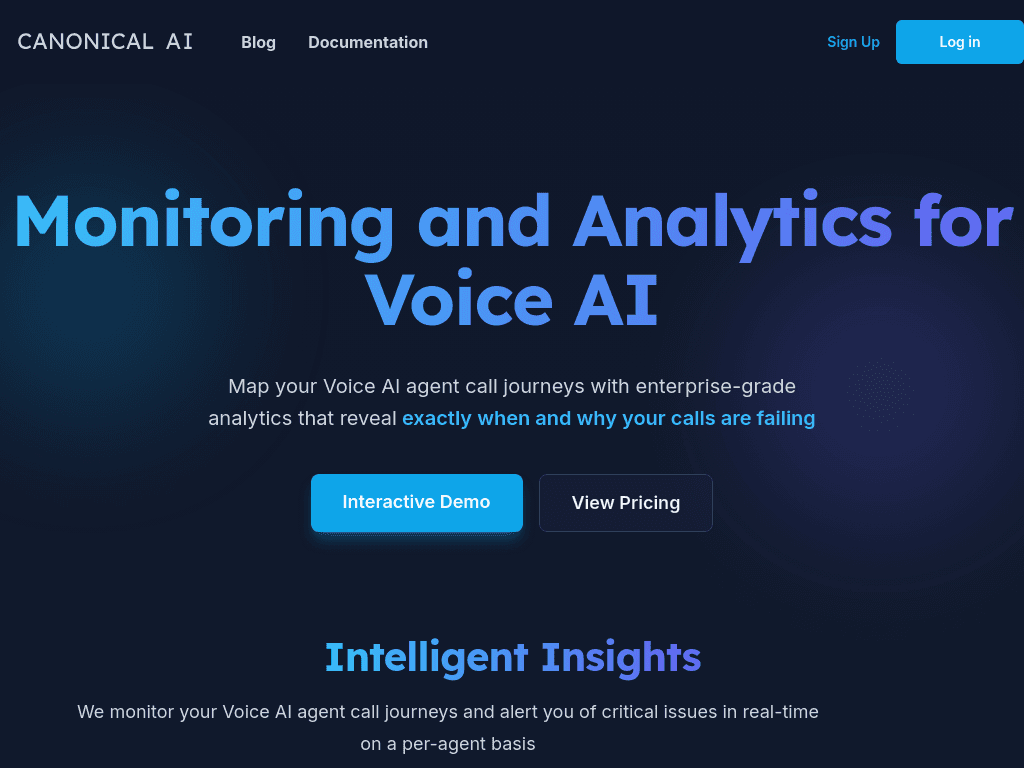 Voice AI Monitoring and Analytics screenshot