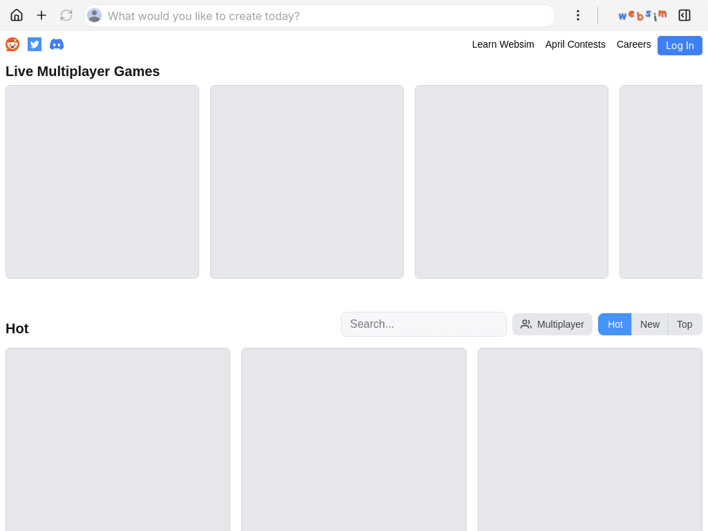 websim.ai screenshot