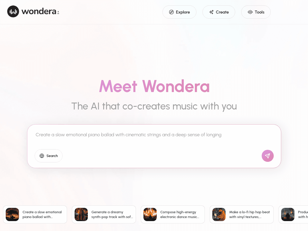 Wondera AI screenshot