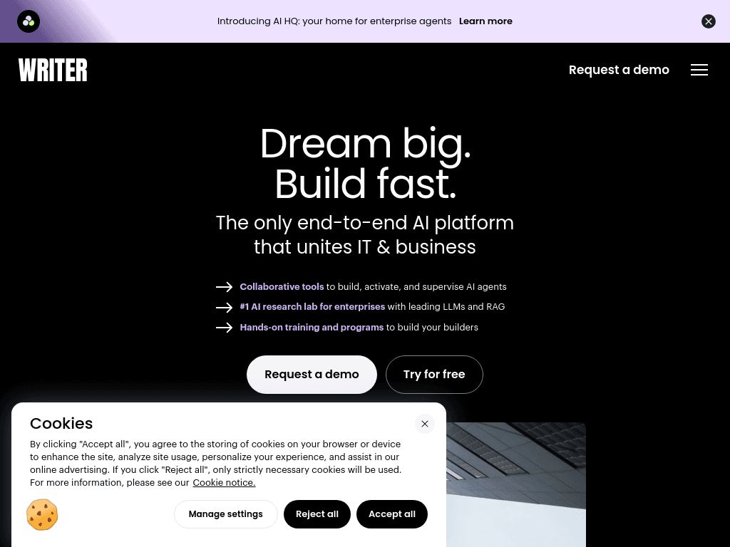 Writer AI Studio screenshot
