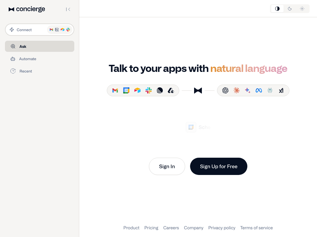Ask Concierge screenshot