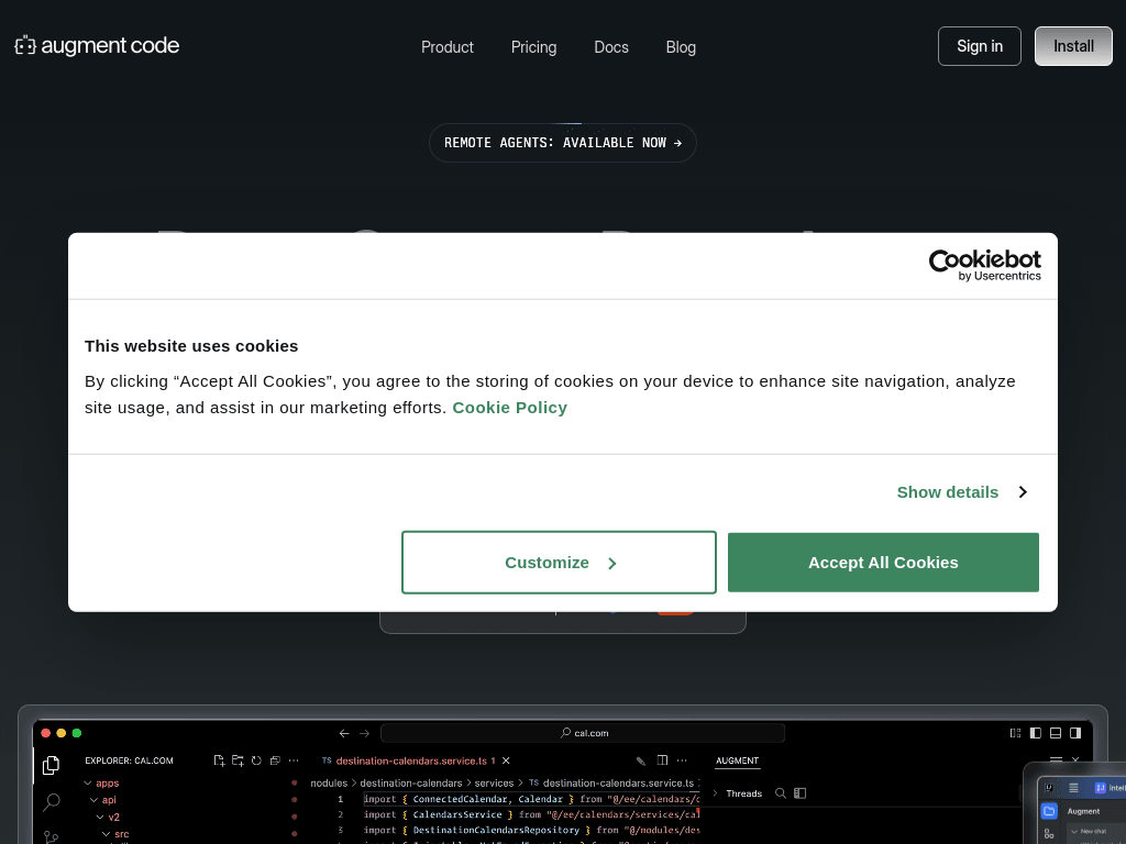AugmentCode screenshot 1