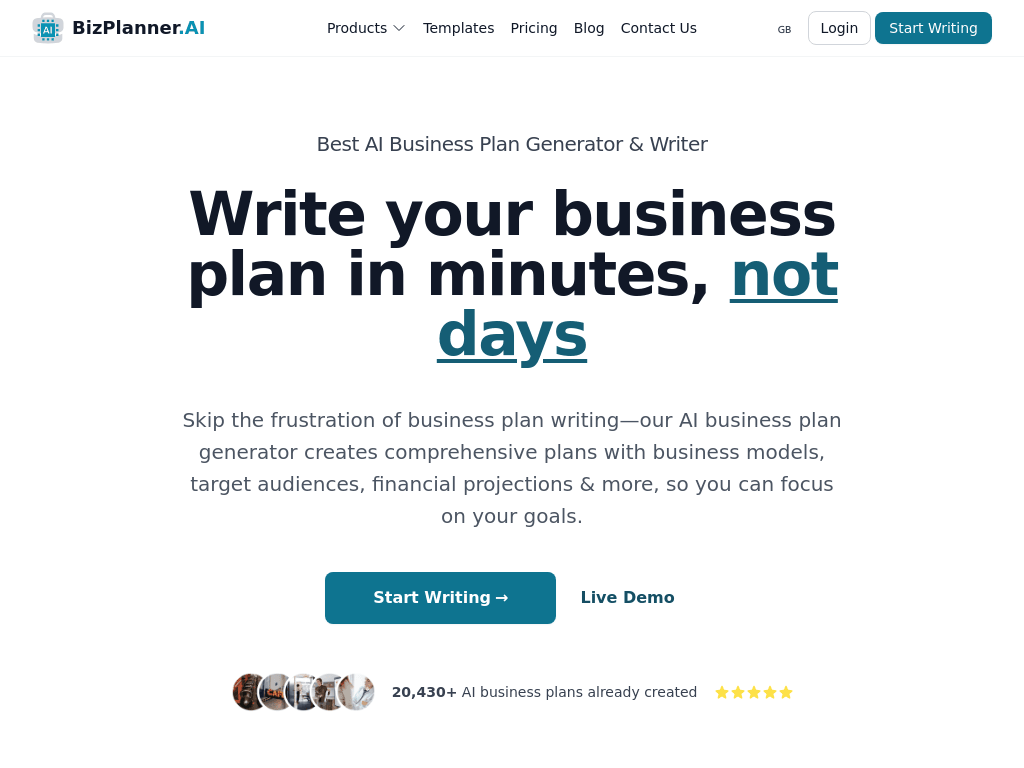 BizPlanner AI screenshot 1