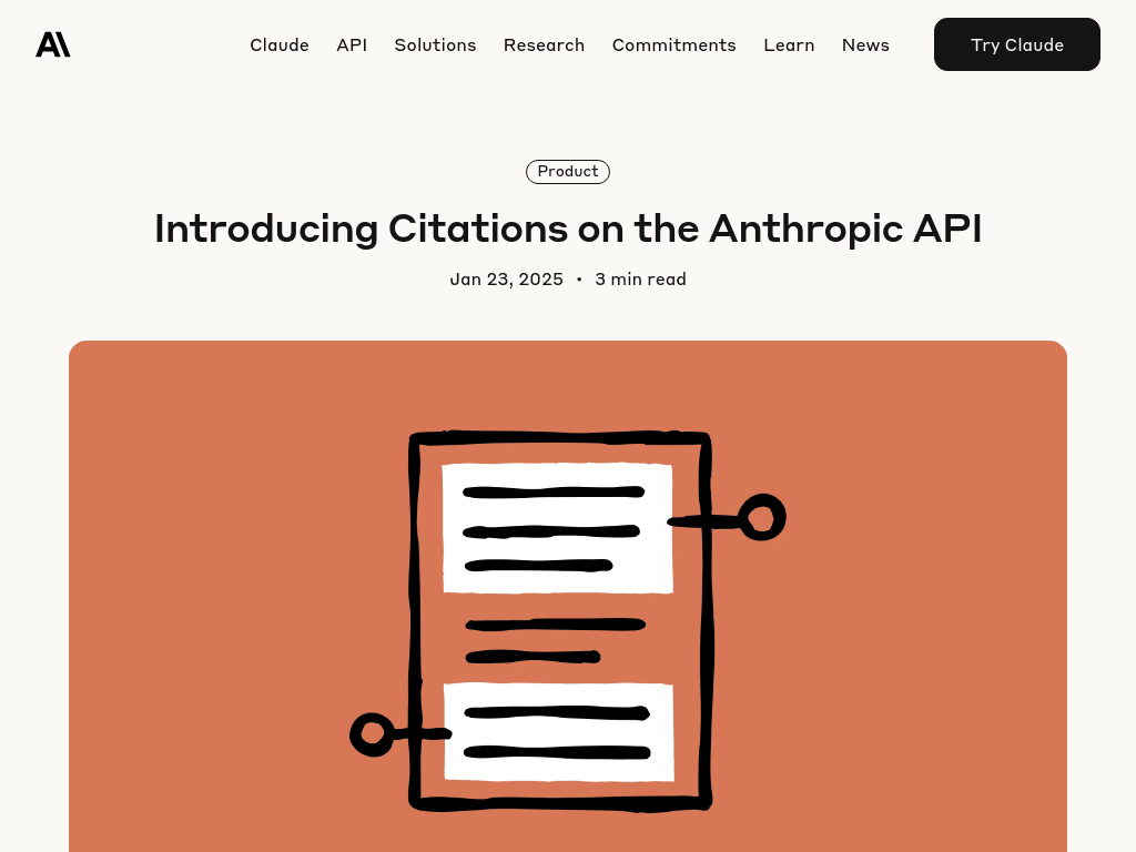Citations API screenshot 1