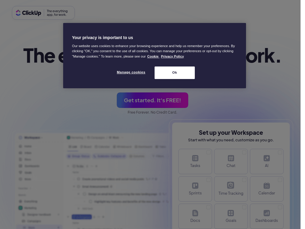 ClickUp screenshot 1
