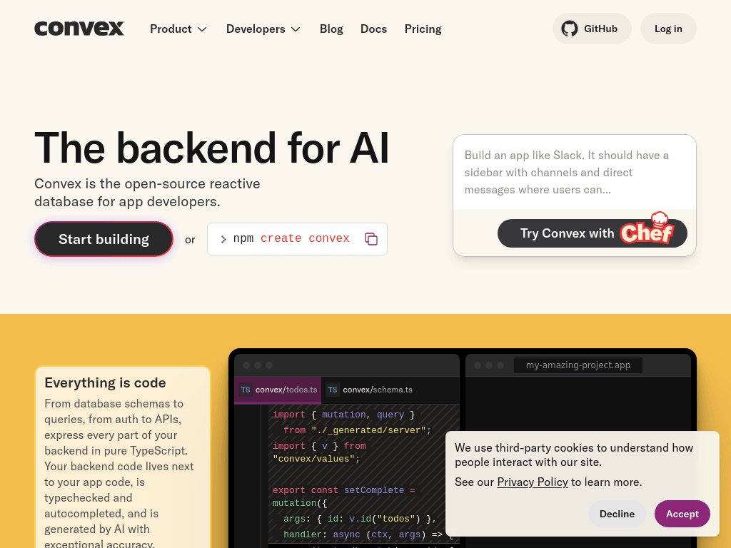 Convex screenshot 1